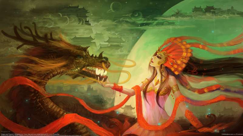 Dragon and Phoenix wallpaper