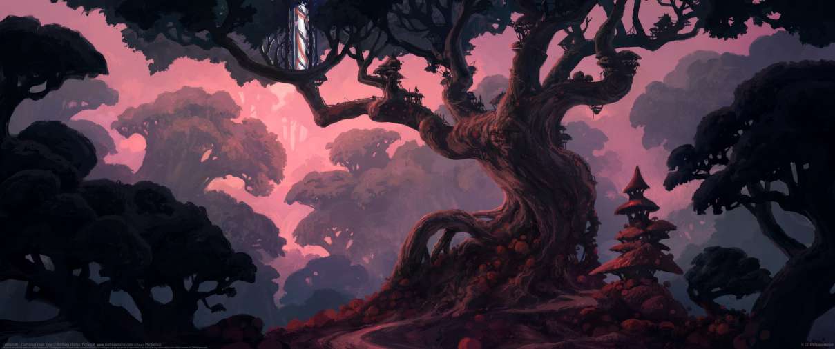 Fablecraft - Corrupted Hear Tree  ultrawide wallpaper