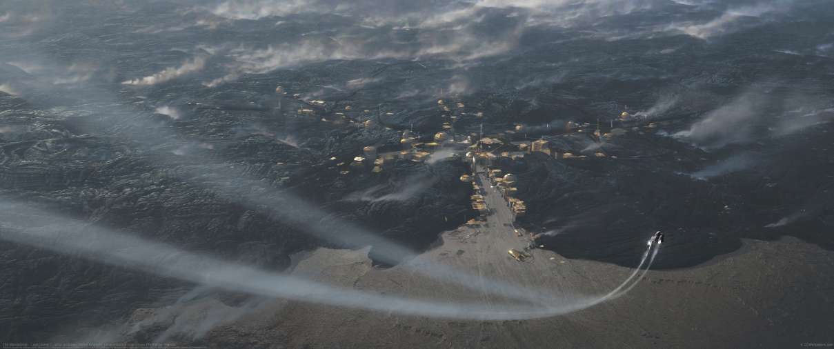 The Mandalorian : Lava planet ultrawide wallpaper