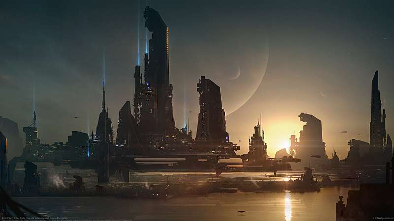 Sci-fi City wallpaper or background