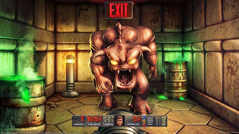 Doom - Pinky Demon Blocks the Exit wallpaper or background