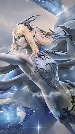 Final Fantasy XVI fan art Shiva Mobile Vertical wallpaper