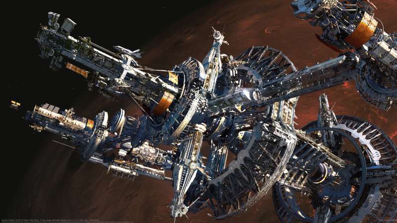 Space Station Earth wallpaper or background