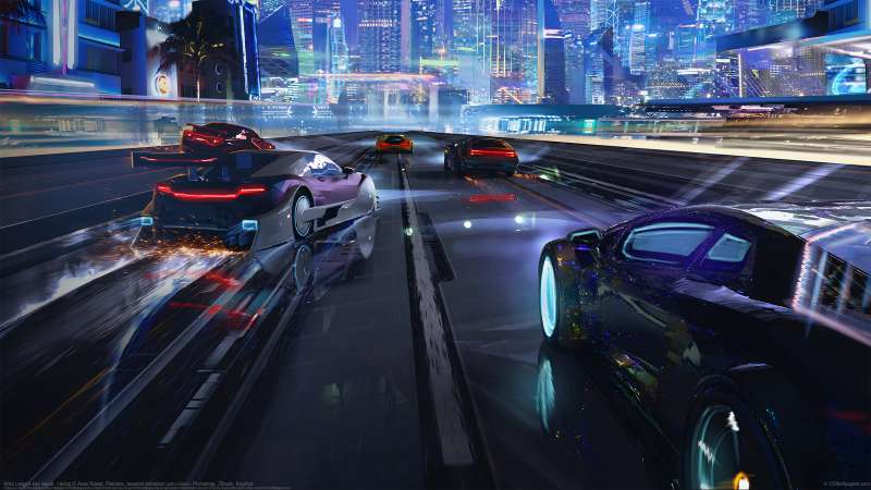 Nitro League key visual - racing wallpaper or background