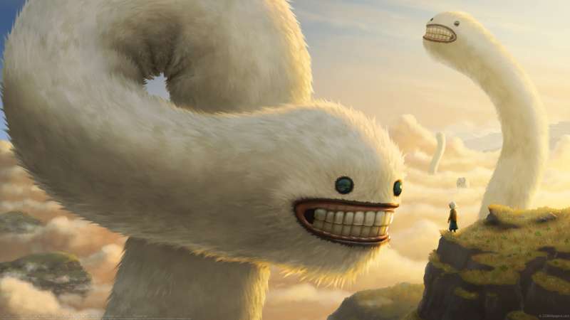 Fuzzy Cloud Worms wallpaper or background