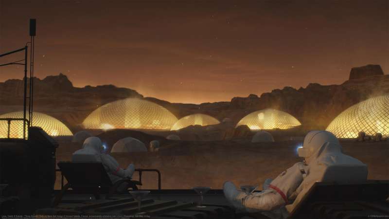 Love, Death & Robots - 'Three Robots', Cats on Mars Set Design wallpaper or background