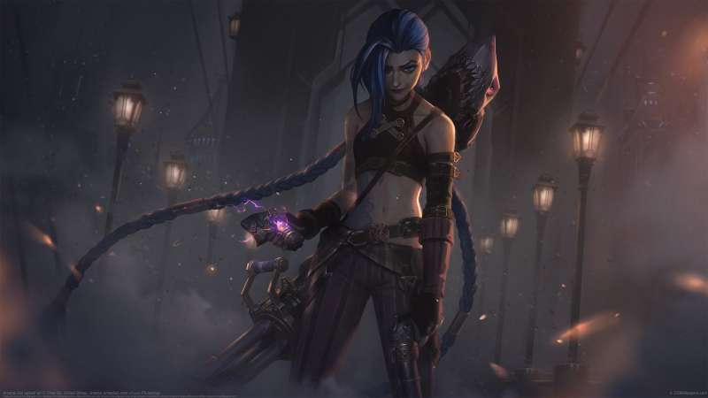 Arcane Jinx splash art wallpaper or background