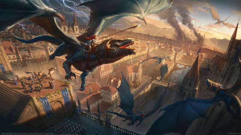 Dragon Rider Battle wallpaper or background