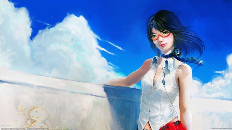 Blue hair wallpaper or background