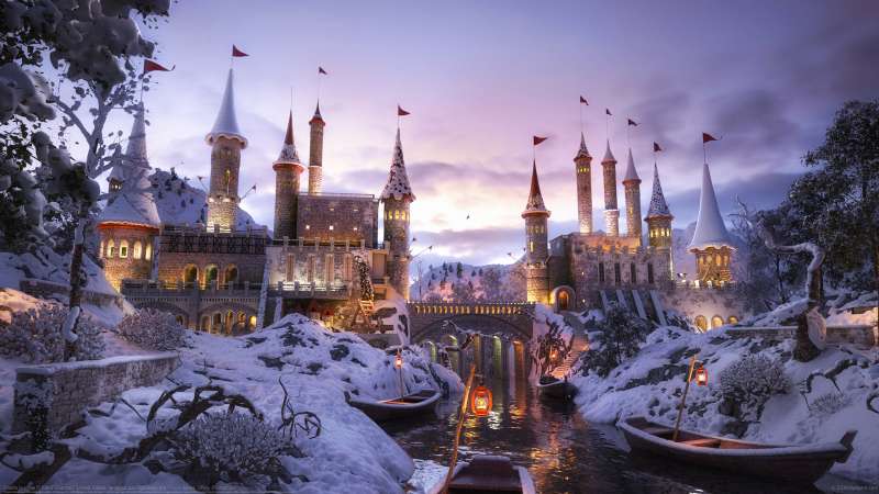 Castle in the Snow wallpaper or background