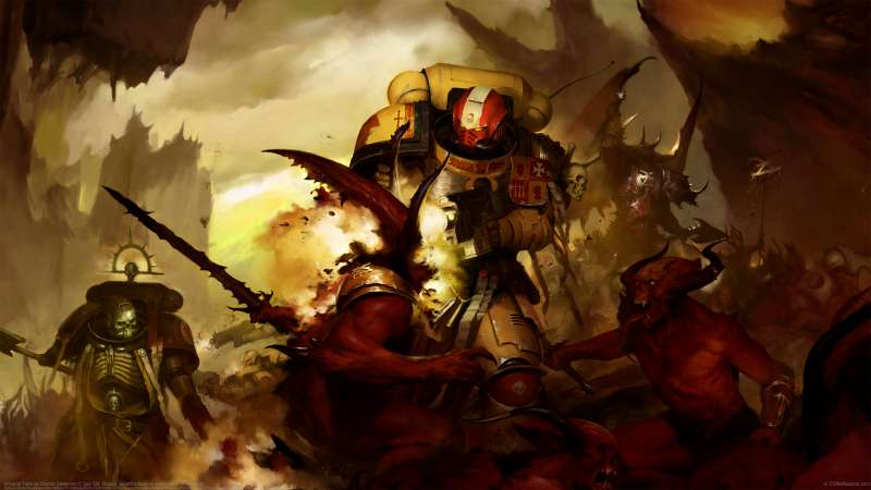 Imperial Fists vs Khorne Daemons wallpaper or background