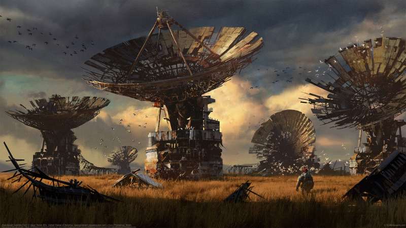 Abandoned Satellite Field wallpaper or background