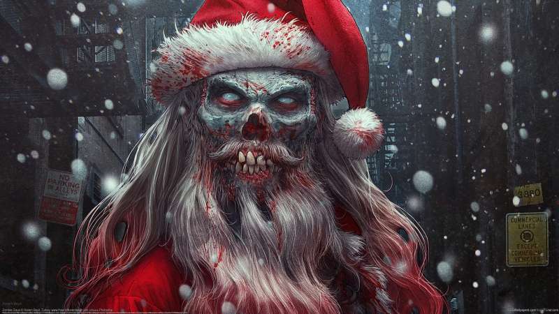 Zombie Claus wallpaper or background