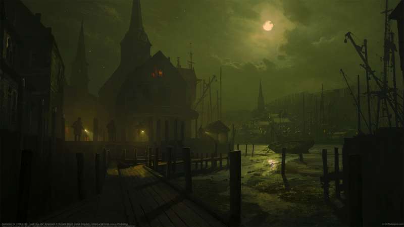 Illustration for 'CTHULHU - Death may die': Innsmouth wallpaper or background