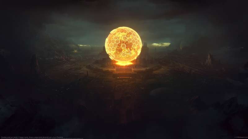Planetary small sun reactor wallpaper or background