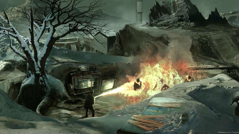 Snow and Fire wallpaper or background