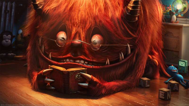 Monster under the bed wallpaper or background