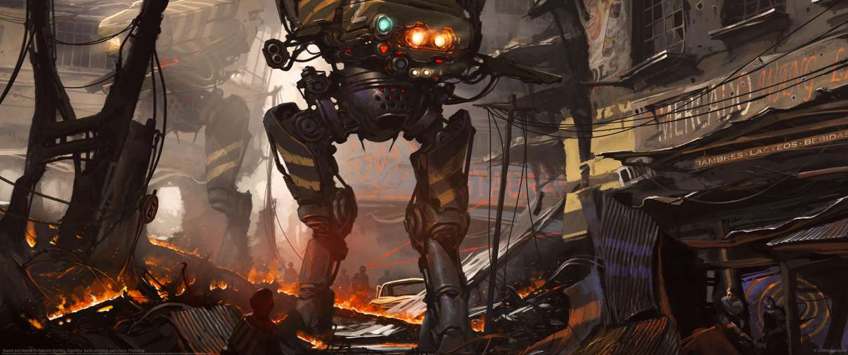 Search and destroy ultrawide wallpaper