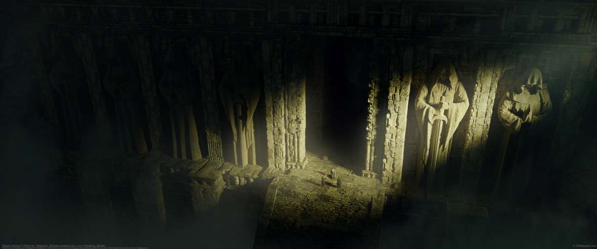 Temple Entrance ultrawide wallpaper