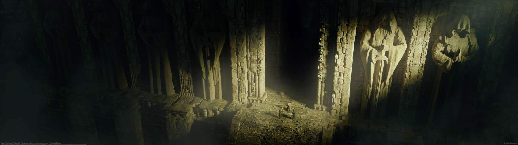 Temple Entrance ultrawide wallpaper