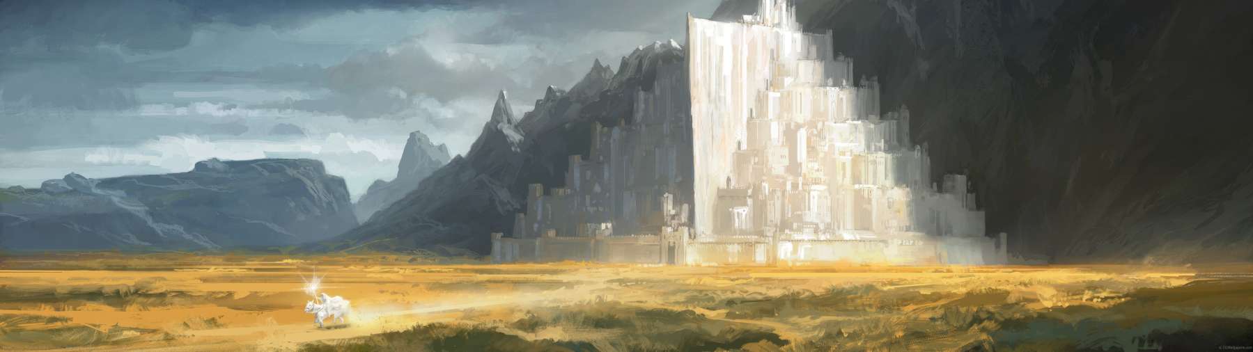 Minas Tirith ultrawide wallpaper