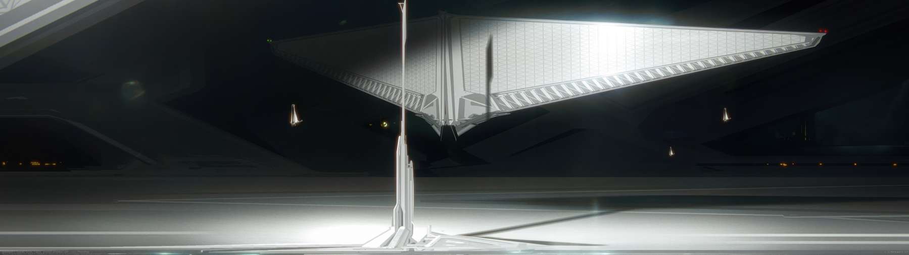 Spaceport ultrawide wallpaper