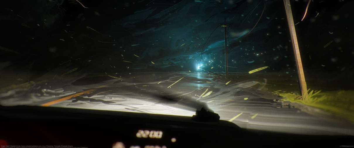 Power Flash ultrawide wallpaper