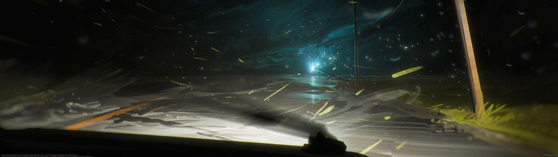Power Flash ultrawide wallpaper