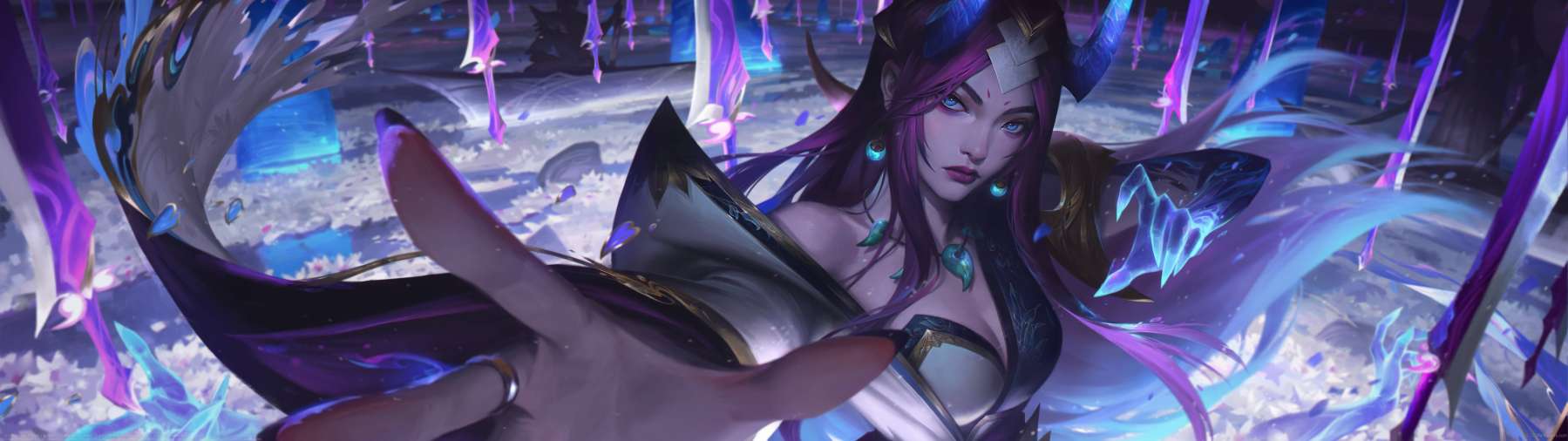 Spirit Bloosom Irelia splash ultrawide wallpaper
