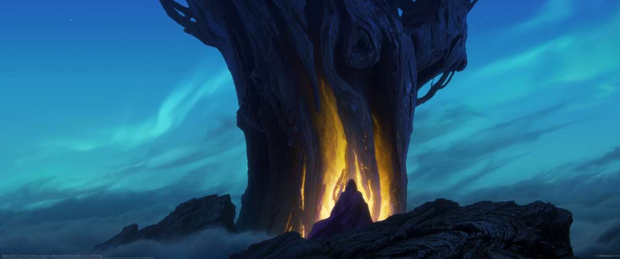 Night Spirits ultrawide wallpaper