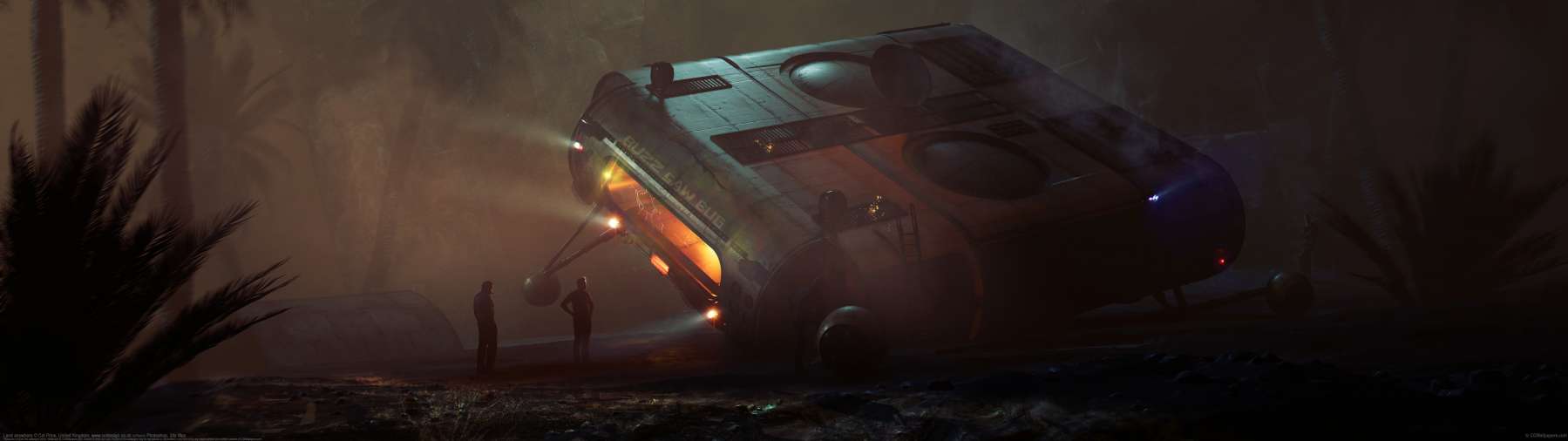 Land anywhere ultrawide wallpaper