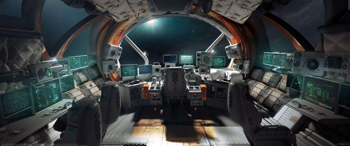Per Aspera Ad Asta: early cockpit design ultrawide wallpaper