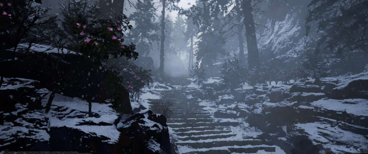 Kaidan: Project Hottan - Forest Path ultrawide wallpaper