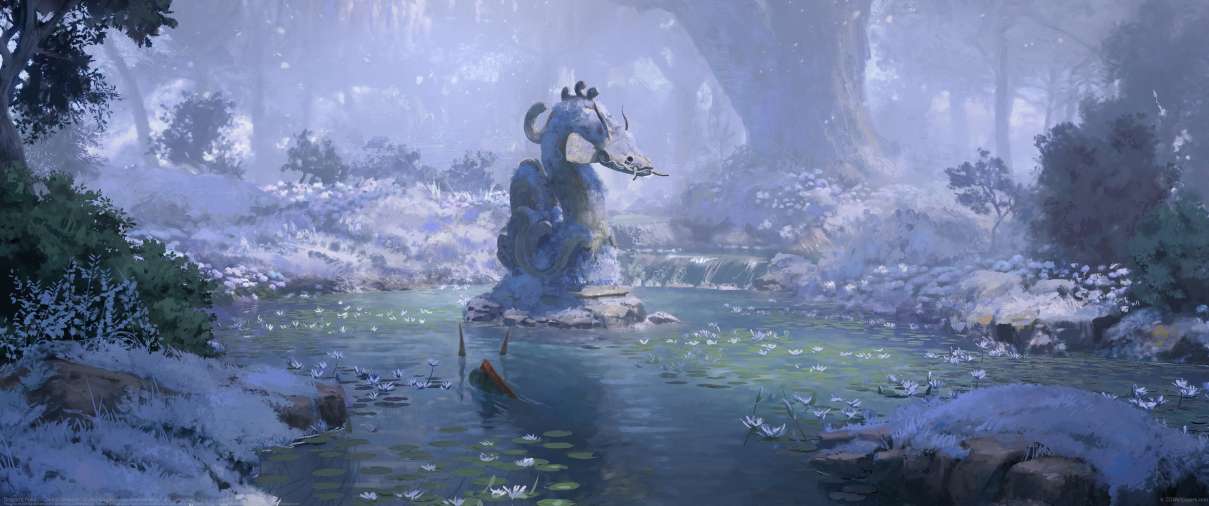 Dragon's Pond ultrawide wallpaper