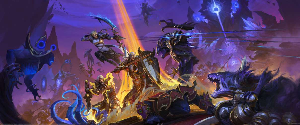 World of Warcraft Midnight 12.0 Key Art Series ultrawide wallpaper