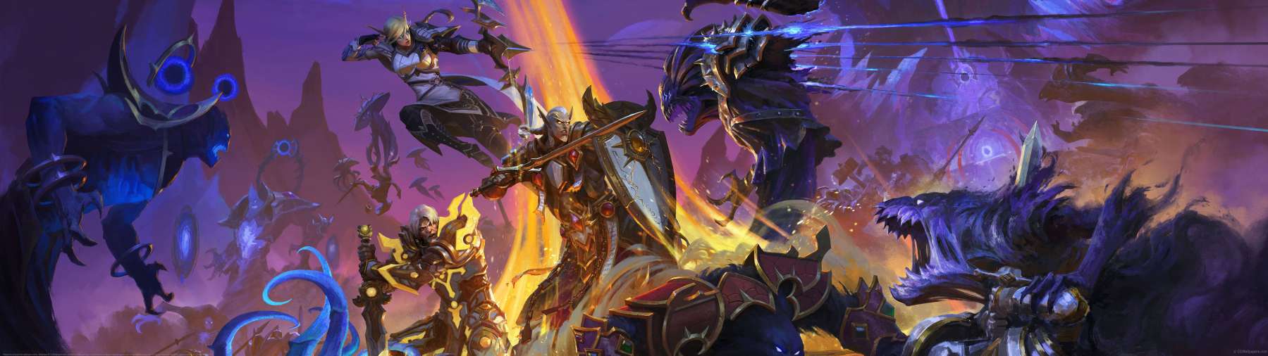 World of Warcraft Midnight 12.0 Key Art Series ultrawide wallpaper