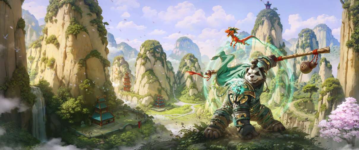 Mists of Pandaria Classic ultrawide wallpaper