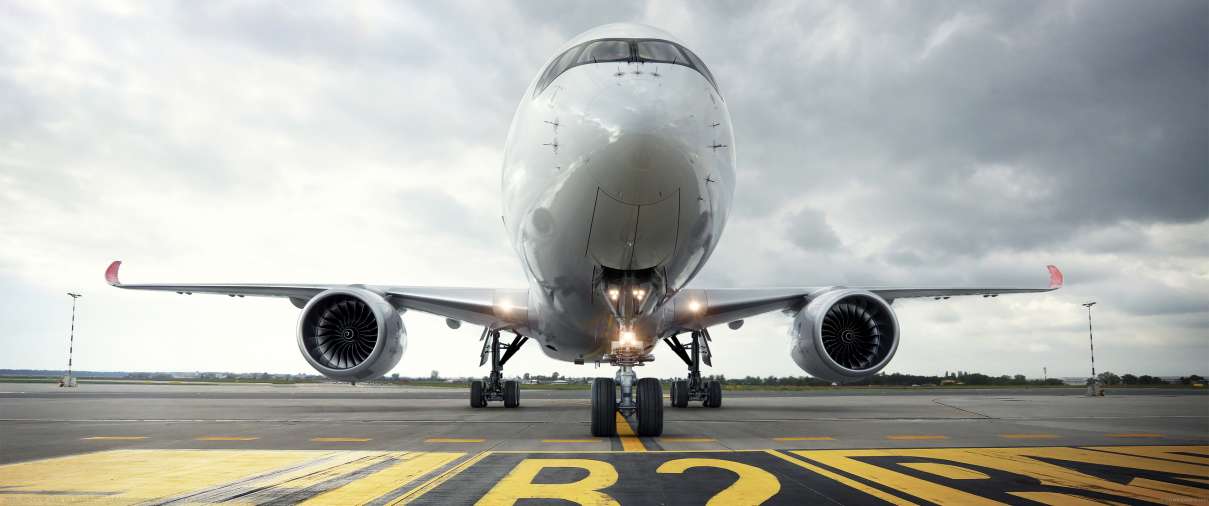 Airbus A350-900 ultrawide wallpaper