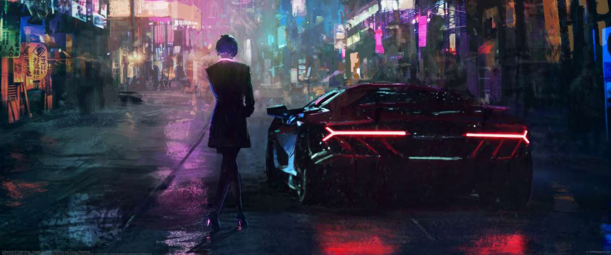 Cyberpunk ultrawide wallpaper