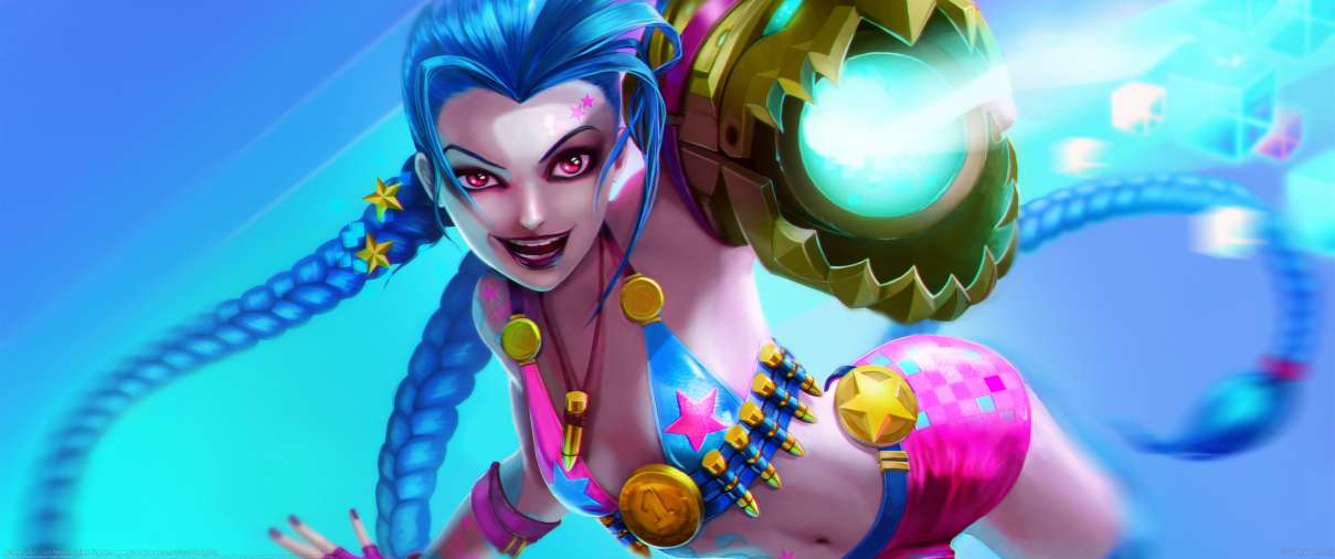 Arcade Jinx ultrawide wallpaper