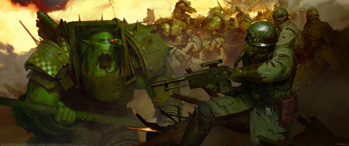 Warhammer 40k Black Library: World Ablaze ultrawide wallpaper