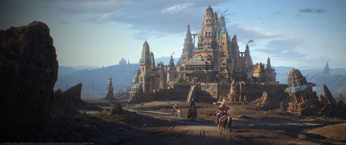 The Last Riders of Solara - Concept Art and Kitbash Set - Volume 1 ultrawide wallpaper