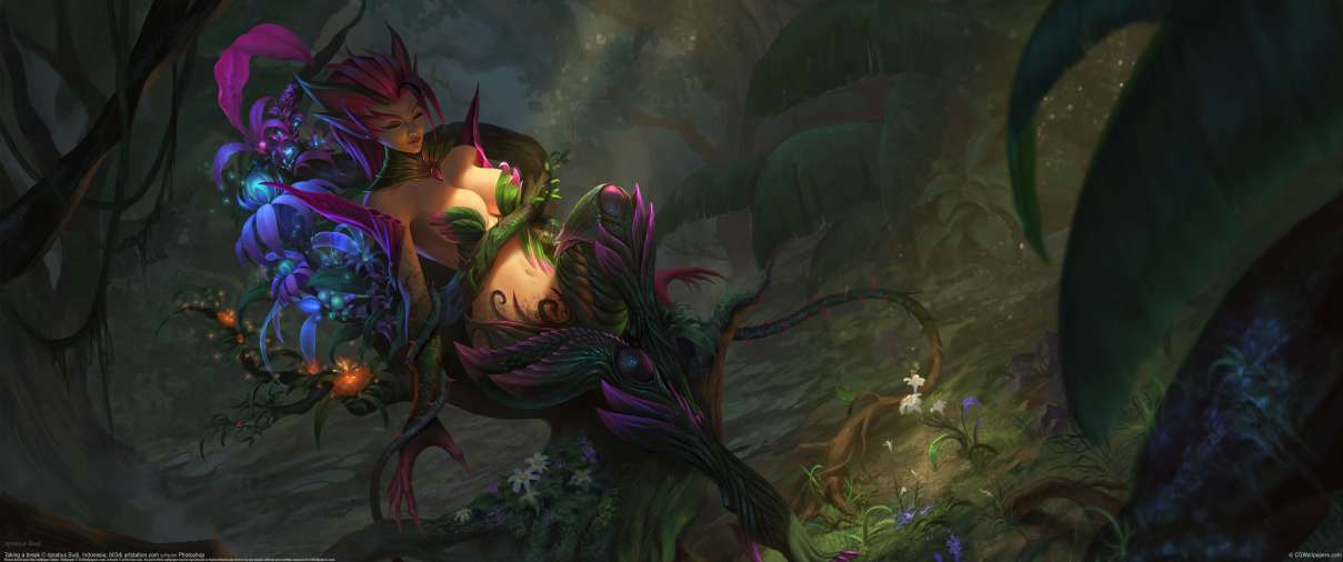 Zyra - League of Legends fan art ultrawide wallpaper