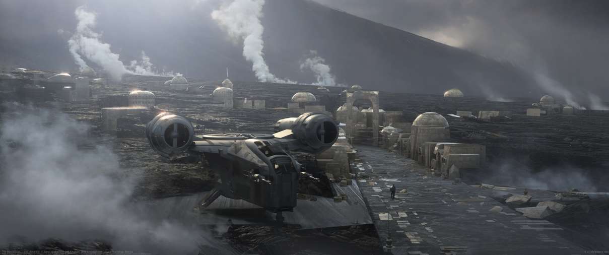 The Mandalorian : Lava planet 003 ultrawide wallpaper