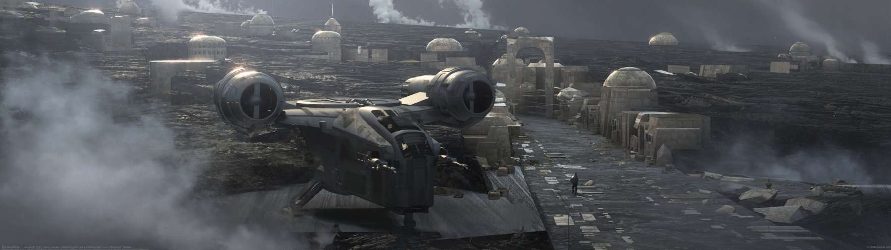 The Mandalorian : Lava planet 003 ultrawide wallpaper