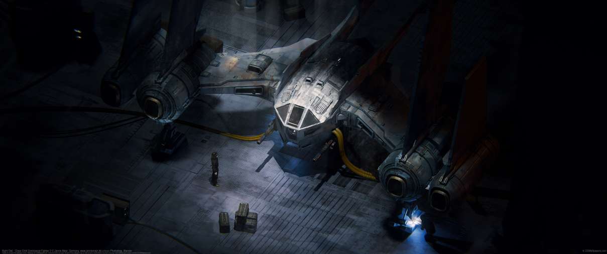 Night Owl - Close Orbit Dominance Fighter 2 ultrawide wallpaper