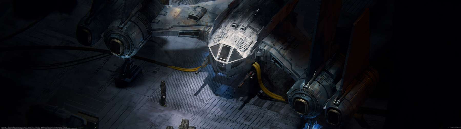 Night Owl - Close Orbit Dominance Fighter 2 ultrawide wallpaper