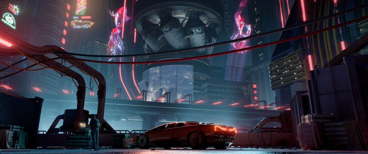 Cyberpunk Demo ultrawide wallpaper