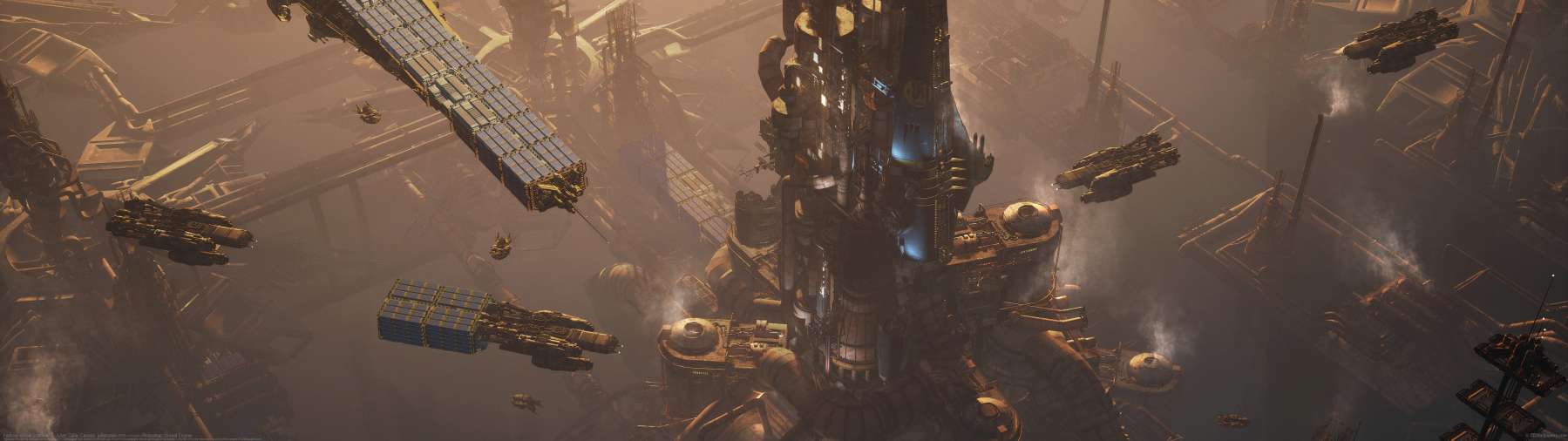 Factory, unreal practice. ultrawide wallpaper