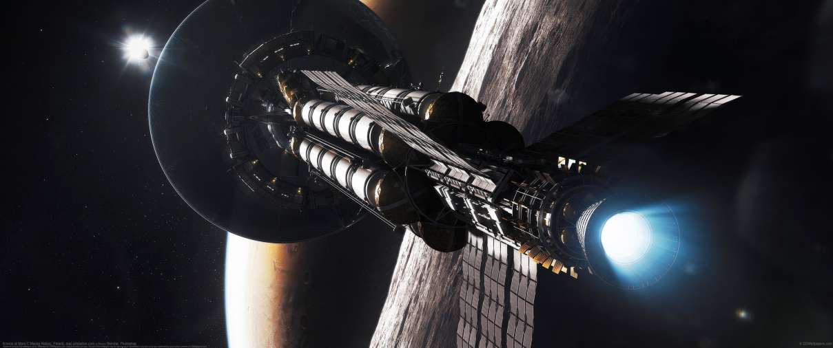 Kronos at Mars ultrawide wallpaper